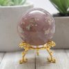 Cherry Blossom Flower Agate Sphere 239g 55mm