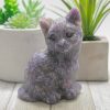 Unicorn Stone Cat Carving 596g 3.2x4.4in
