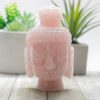 Rose Quartz Buddha Head 831g 2.9x4.8in