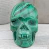 Malachite Skull 215g 1.4x1.7in