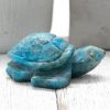 Blue Apatite Turtle 132g 2.8x1.1in