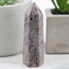 Purple Sphalerite Point Tower 105g 1x3.4in