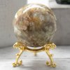 Large Golden Mica Sphere 215g 53mm